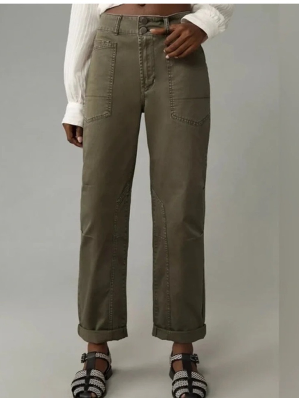 Anthropologie Pilcro The Wanderer Mid-Rise Relaxed-Leg Pants